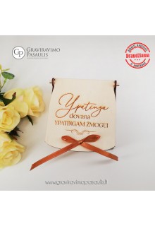 Medinis pinigų vokelis "Ypatinga dovana"